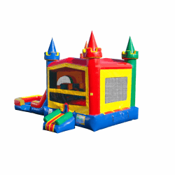 White20Primary20castle201 1770609932 Double slide, Wet/Dry Rainbow Castle